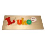Personalized Wooden Puzzle Dynamic Style "Primary colors"